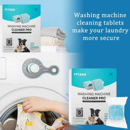 🔥Buy 2 Free Shipping🔥24 PCS Eco-Friendly Washing Machine Cleaner Fights Pet Odors & Hair Build-Up for Fresh Clean Machines