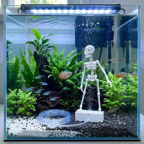 Dancing Skeleton Aquarium Bubbler