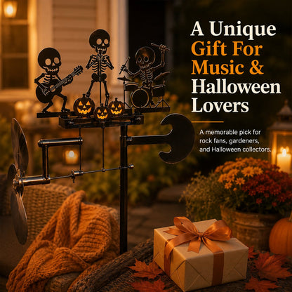 Halloween Skeleton Band Kinetic Wind Spinner