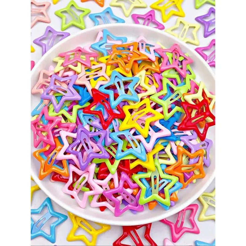 Color random Colorful Dopamine Hair Accessory Set