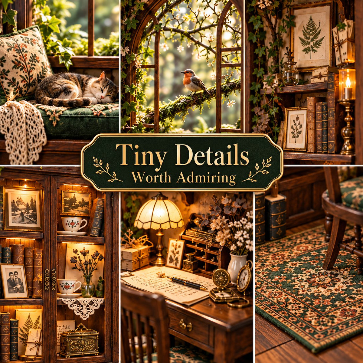 The Woodland Memory House™ 3D Handmade Heritage Shadow Box
