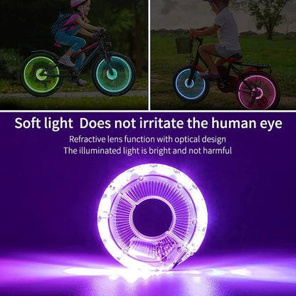 🔥Last Day 49% OFF-Waterproof LED Rechargeable Bike Wheel Hub Lights