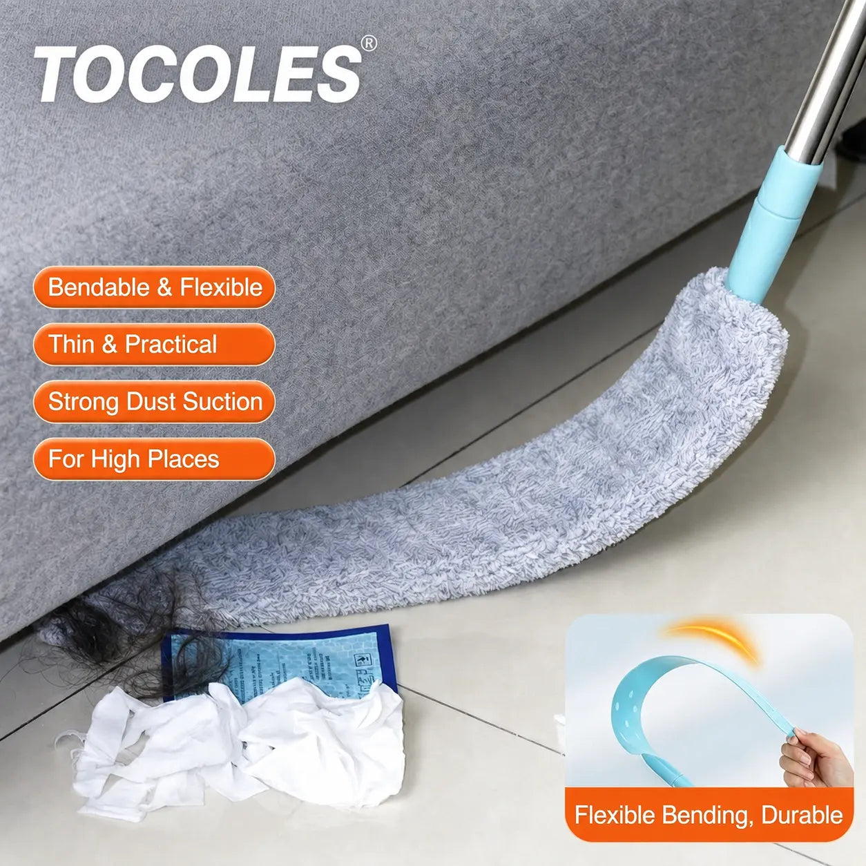 Replacement Microfiber Gap Duster for Home Cleaning
