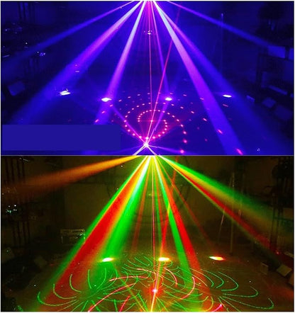 3-in-1 DJ Party Lights – RGBW Derby Beam, Sound Activated + Remote 🎶✨
