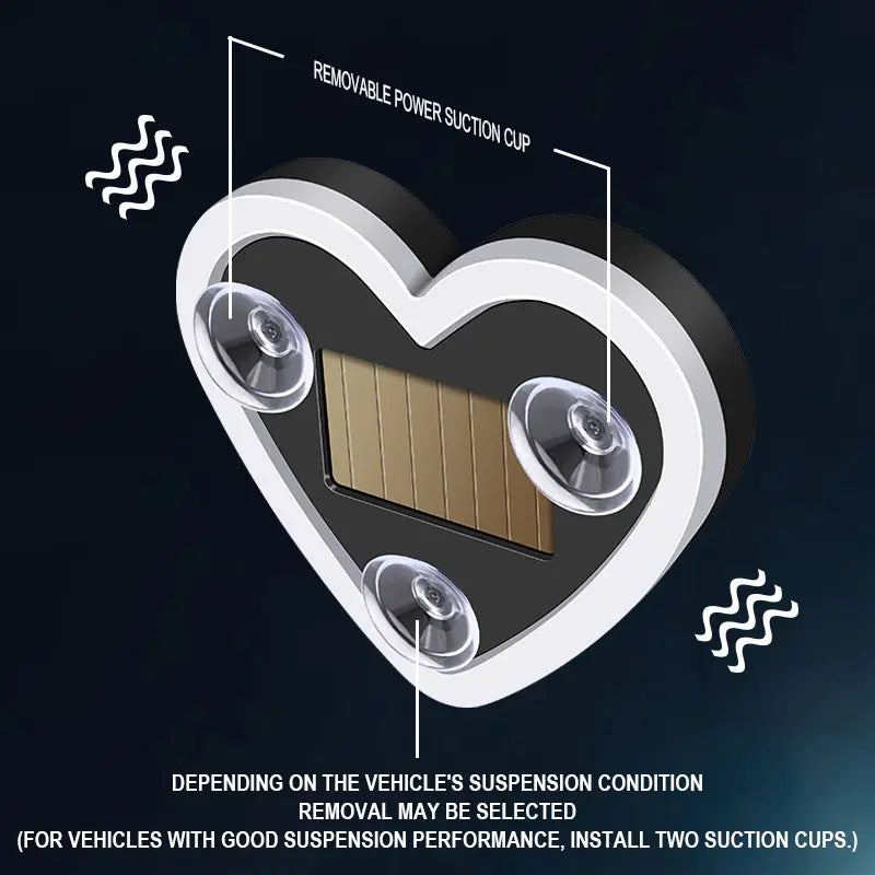 Solar Heart Neon Light for Cars - Multi-Mode & Stylish