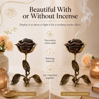 🔥LAST DAY 50% OFF - 🌹💕Vintage Rose Incense Burner