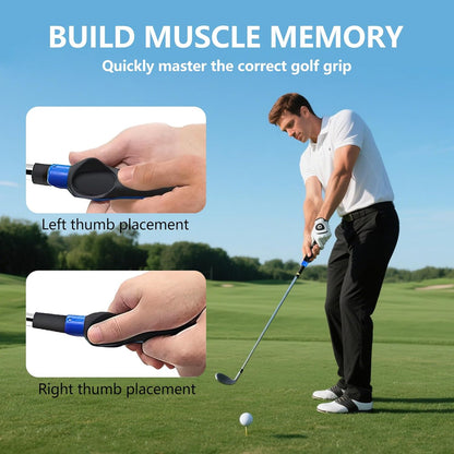 💥 Golf Grip Trainer - Golf Swing Aid Club Attachment for Correct Hand Placement