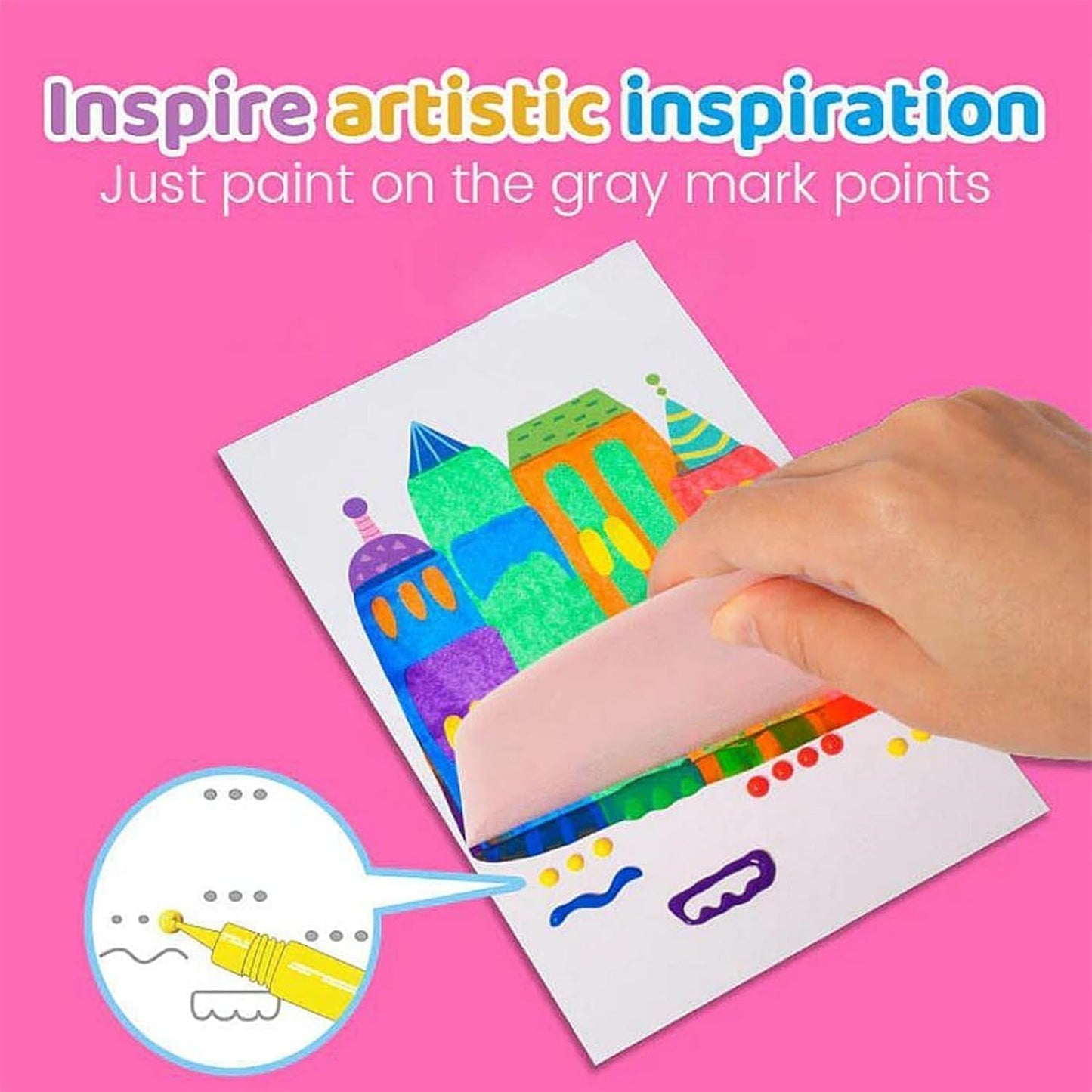 🔥Last Day 49% OFF - 🌈Rainbow Squeeze Art Kit: The Most Satisfying DIY Scrape Art Set for Kids! ✨