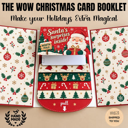 ⏰LAST DAY 50% OFF - 2026 New🎅🎁 Waterfall Christmas Gift Card Booklet 💳✨