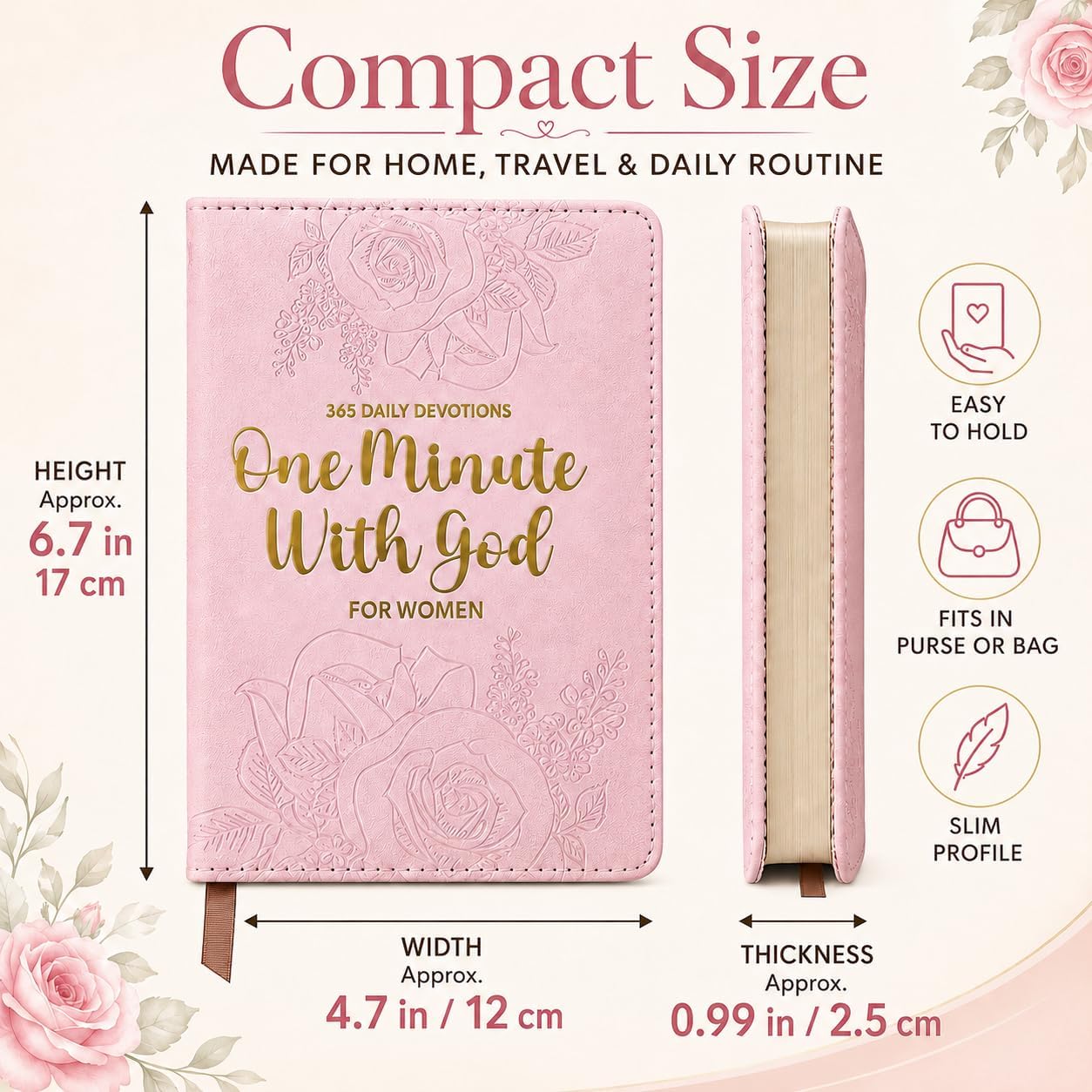One Minute With God for Women – Daily Devotional & Prayer Journal 2026