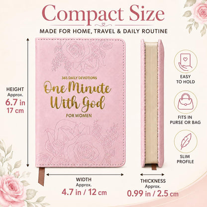 One Minute With God for Women – Daily Devotional & Prayer Journal 2026