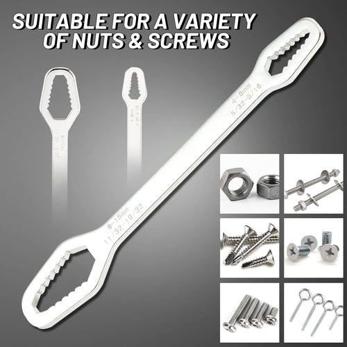 Universal Car Torx Wrench,8-24mm Self-tightening Wrench,Double-head Torx Spanner