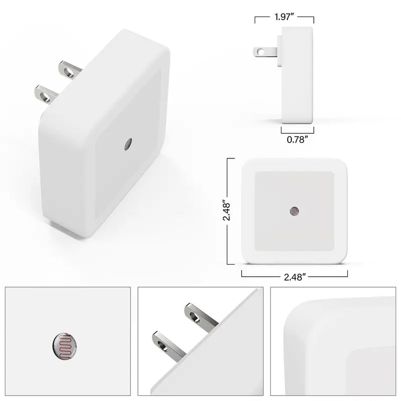 6-Pack Ultra-Energy-Saving Smart LED Night Lights