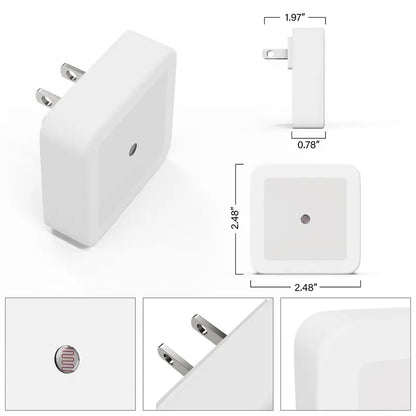 6-Pack Ultra-Energy-Saving Smart LED Night Lights