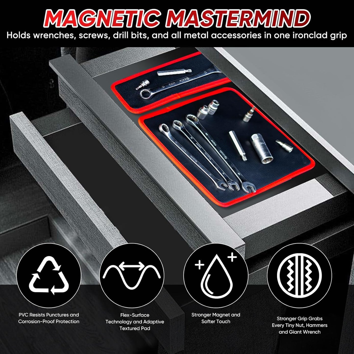 Father's Day Special – 50% OFF!🛠️‌Flexible Magnetic Tool Mat & Tray Holder