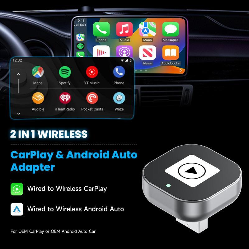 49% OFF💥 Mini Wireless CarPlay/Android Auto Adapter