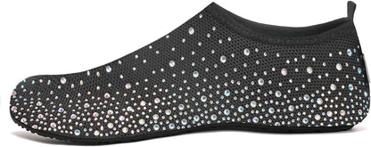 Women's Rhinestone Mesh Slip On Walking Shoes🏖️