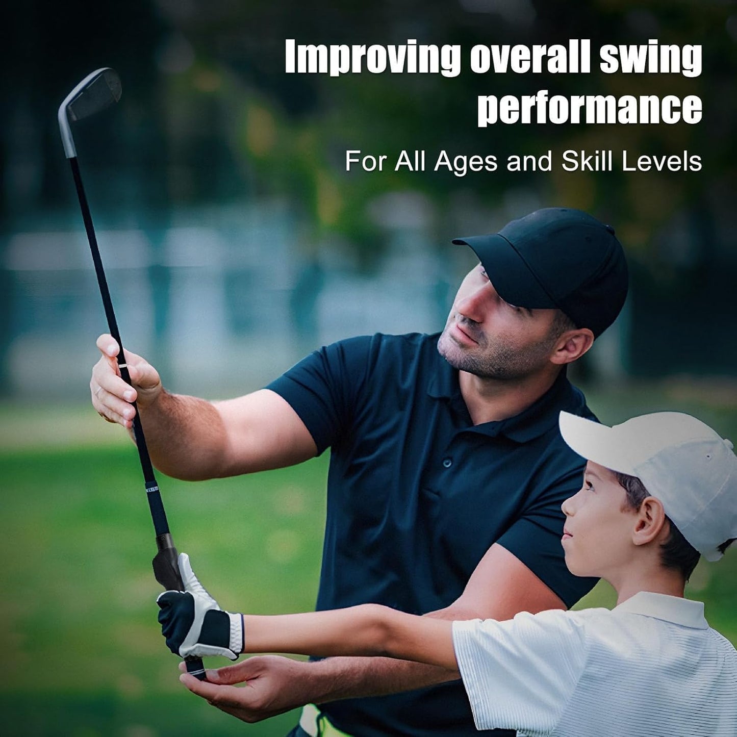 💥 Golf Grip Trainer - Golf Swing Aid Club Attachment for Correct Hand Placement