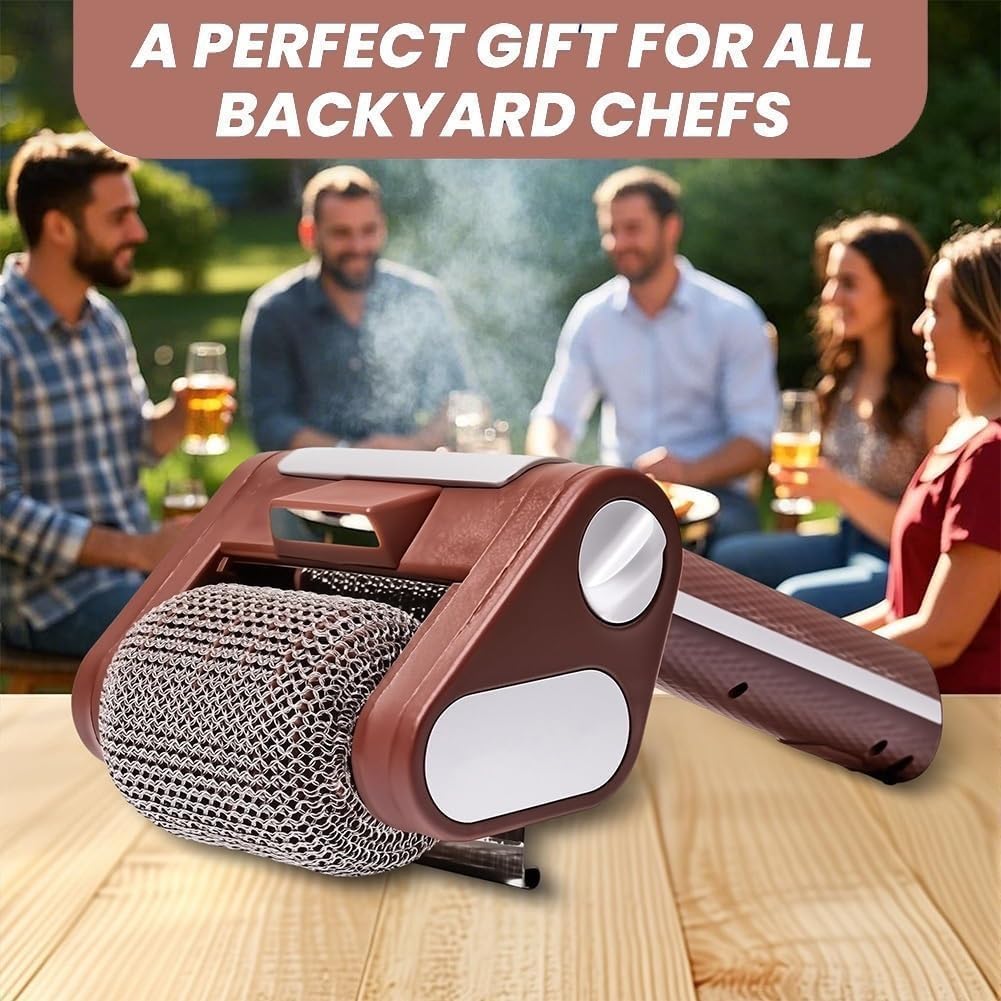 FREE SHIPPING🥩🔥Bristle-Free Spinning Grill Brush