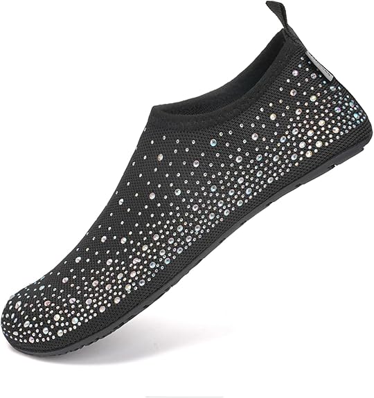 Women's Rhinestone Mesh Slip On Walking Shoes🏖️