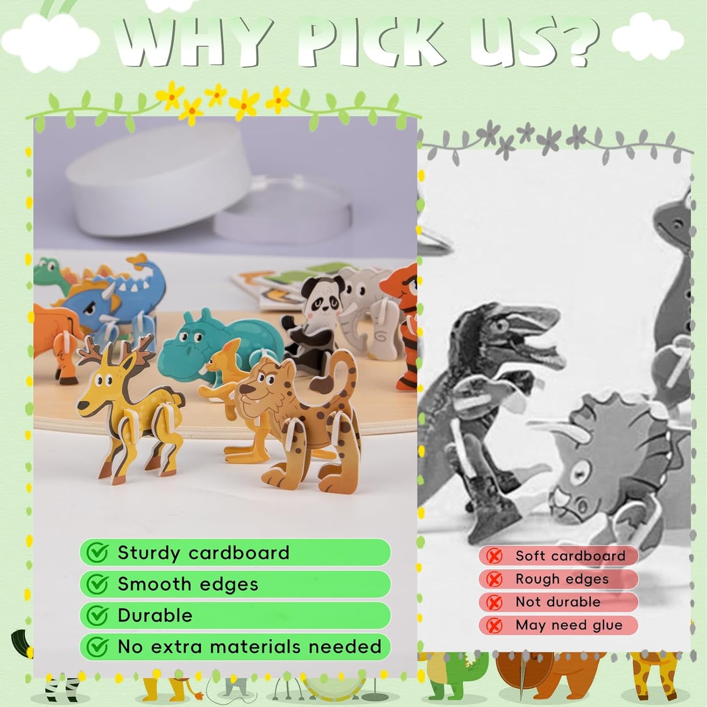 🔥Educational 3D Cartoon Puzzle
