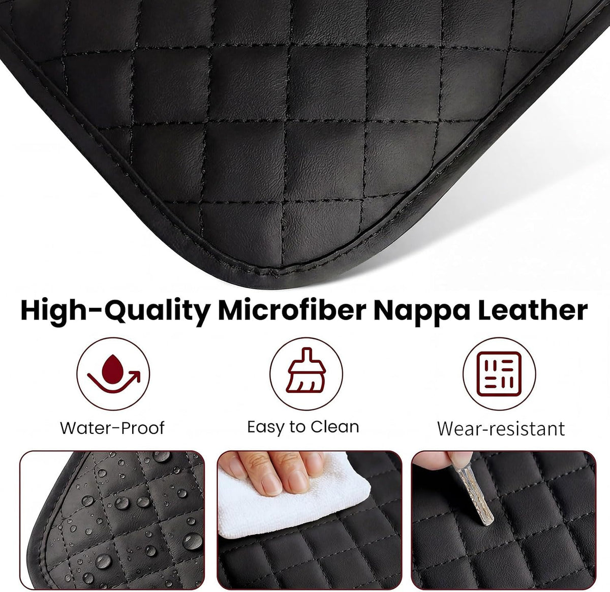🚗Multifunctional Car Armrest Box Cushion with Built-in Storage Bag