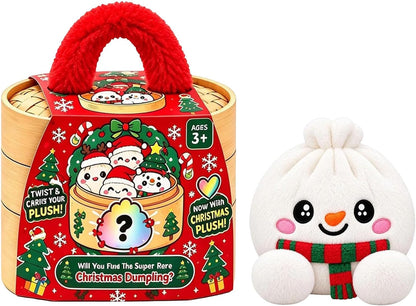 🌈Cute Plush Stuffed Dumpling Squishies, Big Rainbow Squishes with Steamer🎁
