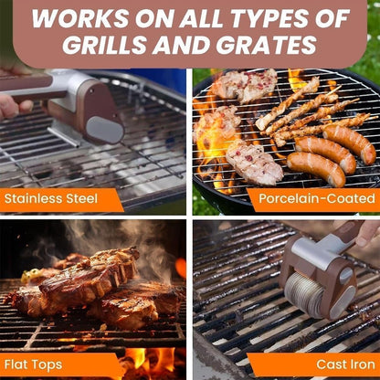 FREE SHIPPING🥩🔥Bristle-Free Spinning Grill Brush