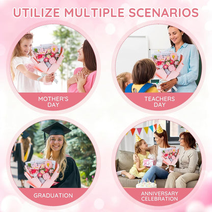 🌸 Handcrafted Crochet Pink Lily & Rose Bouquet – Timeless Blooms That Never Fade