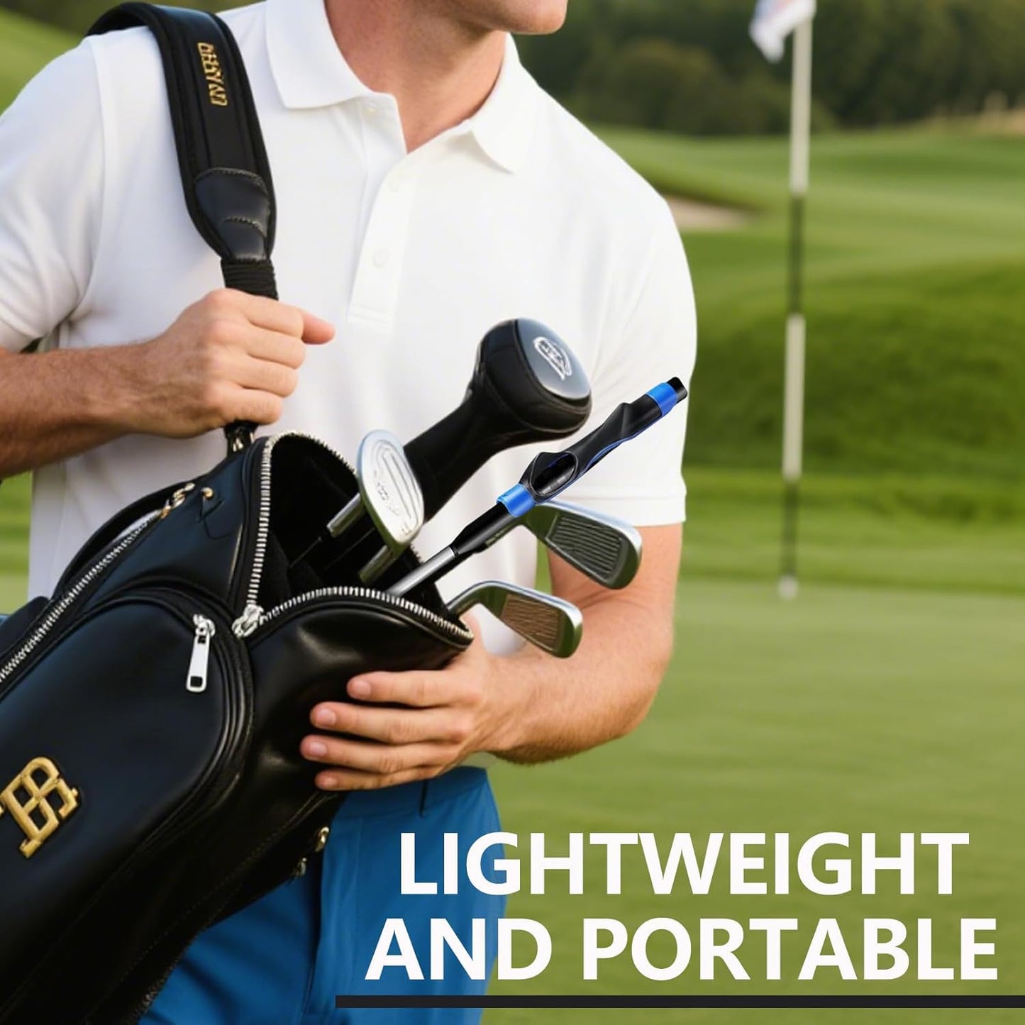 💥 Golf Grip Trainer - Golf Swing Aid Club Attachment for Correct Hand Placement