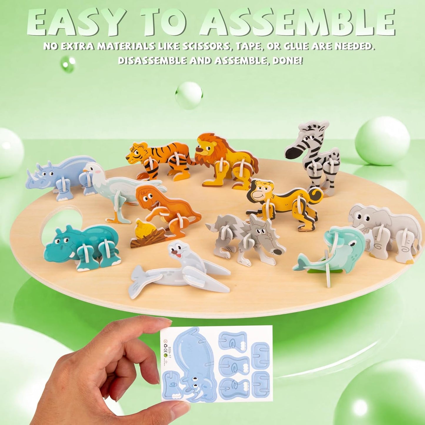🔥Educational 3D Cartoon Puzzle