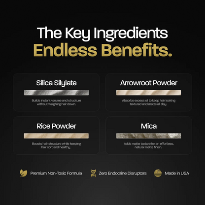 BASED Hair Texture Powder | Instant Volume & Texture | Lightweight, Matte Finish | Simple, Effective, BASED.