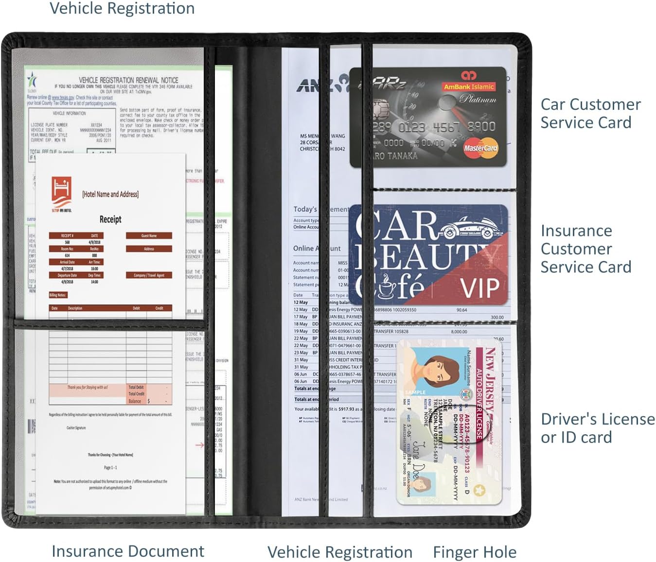 ✨Car Registration & Insurance Card Holder