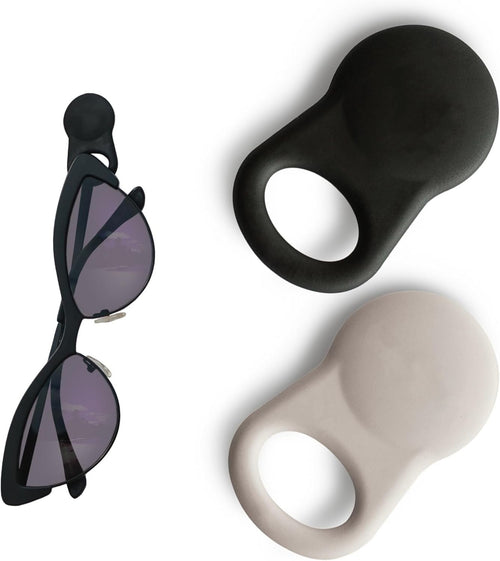 Glasses Clips (2-pack) - Magnetic Glasses Holder for Clothes, Eyewear Strap Alternative, ID Badge Holder