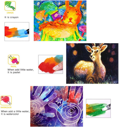 BabyRoo Silky Washable Crayons 🎨🖍️✨ – Safe, Smooth & Easy to Clean!