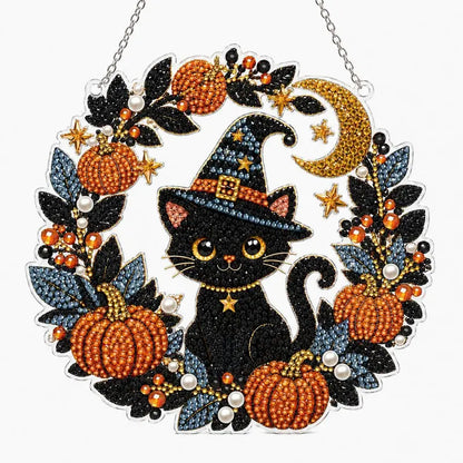Halloween Diamond Painting Suncatcher Ornament Kit