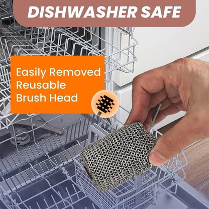 FREE SHIPPING🥩🔥Bristle-Free Spinning Grill Brush