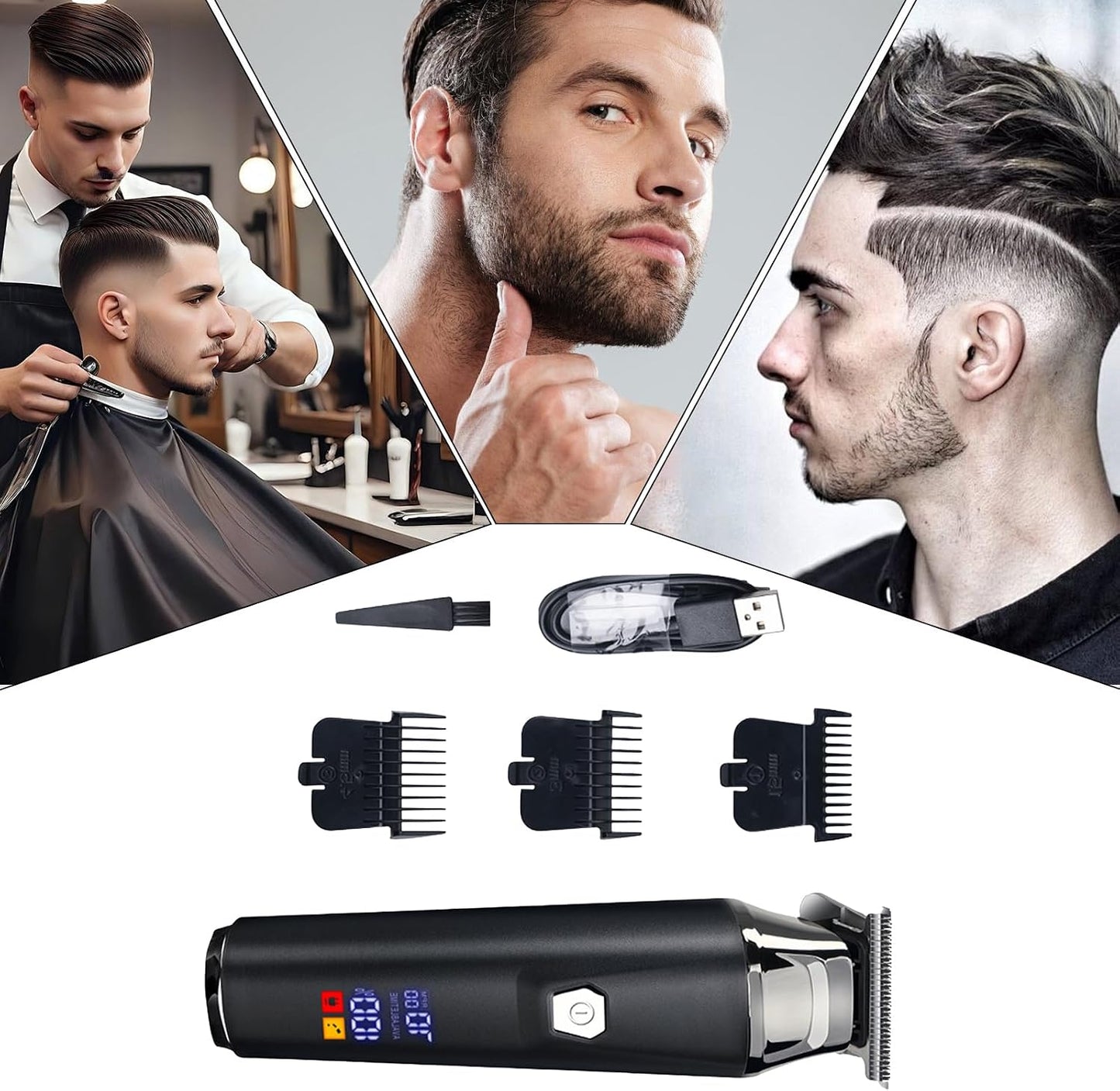 🔥New Hot Selling🔥 Household Digital Display Professional Electric Hair Clipper