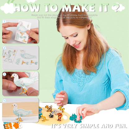 🔥Educational 3D Cartoon Puzzle