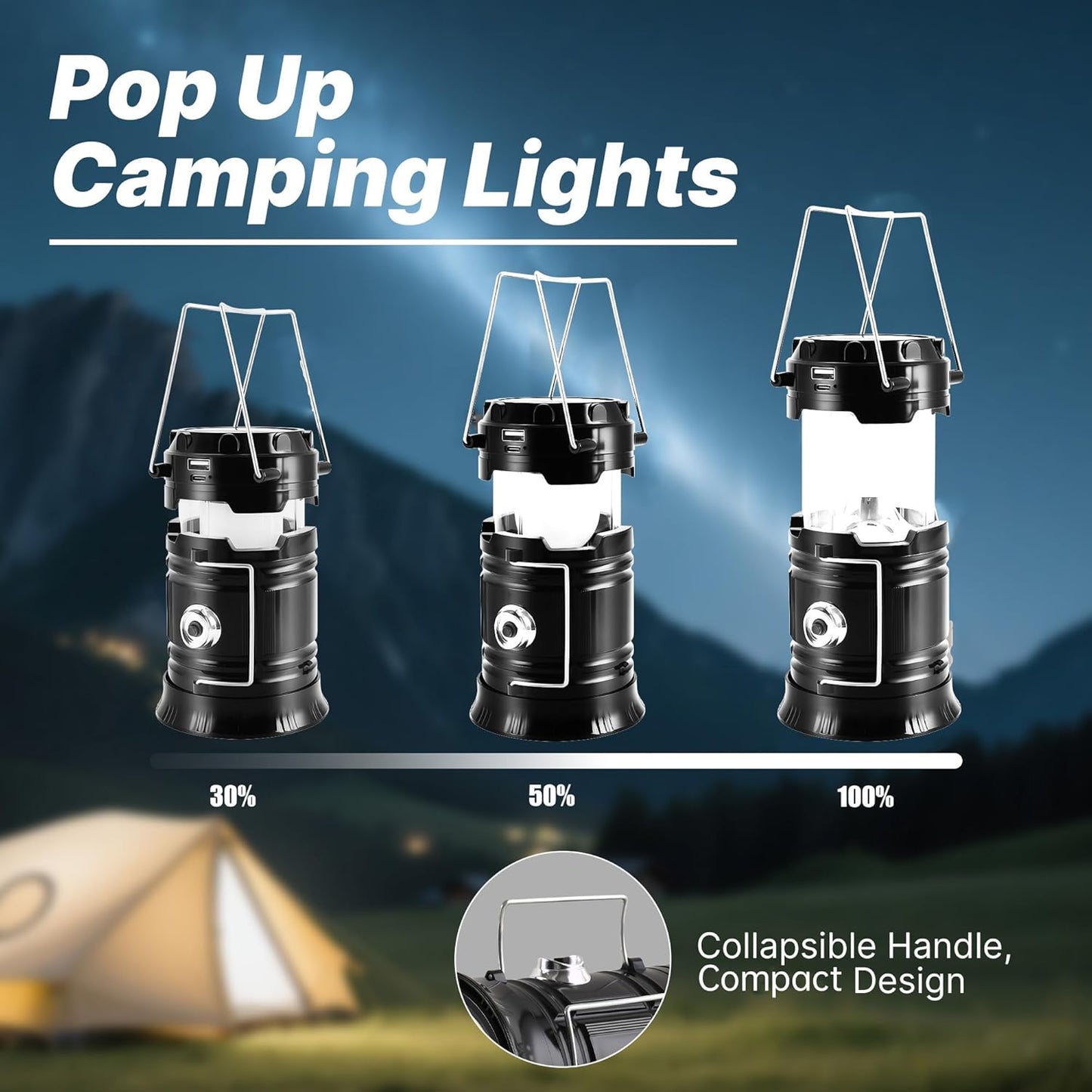 💡Collapsible Portable LED Camping Lantern