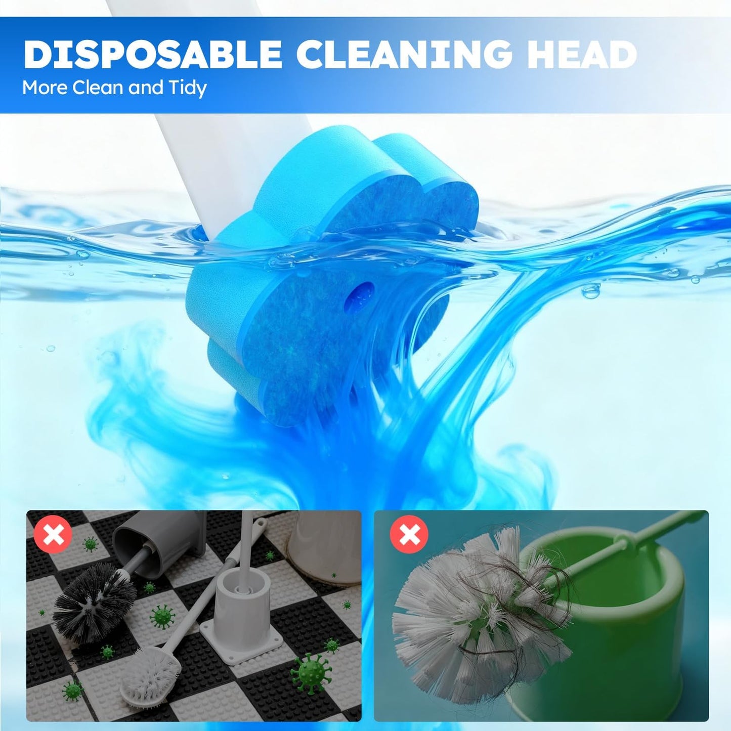 ⚡50K+ SOLD!🚽💦Hands-Free Cleaning Gadget🧽Disposable toilet cleaning tool💦