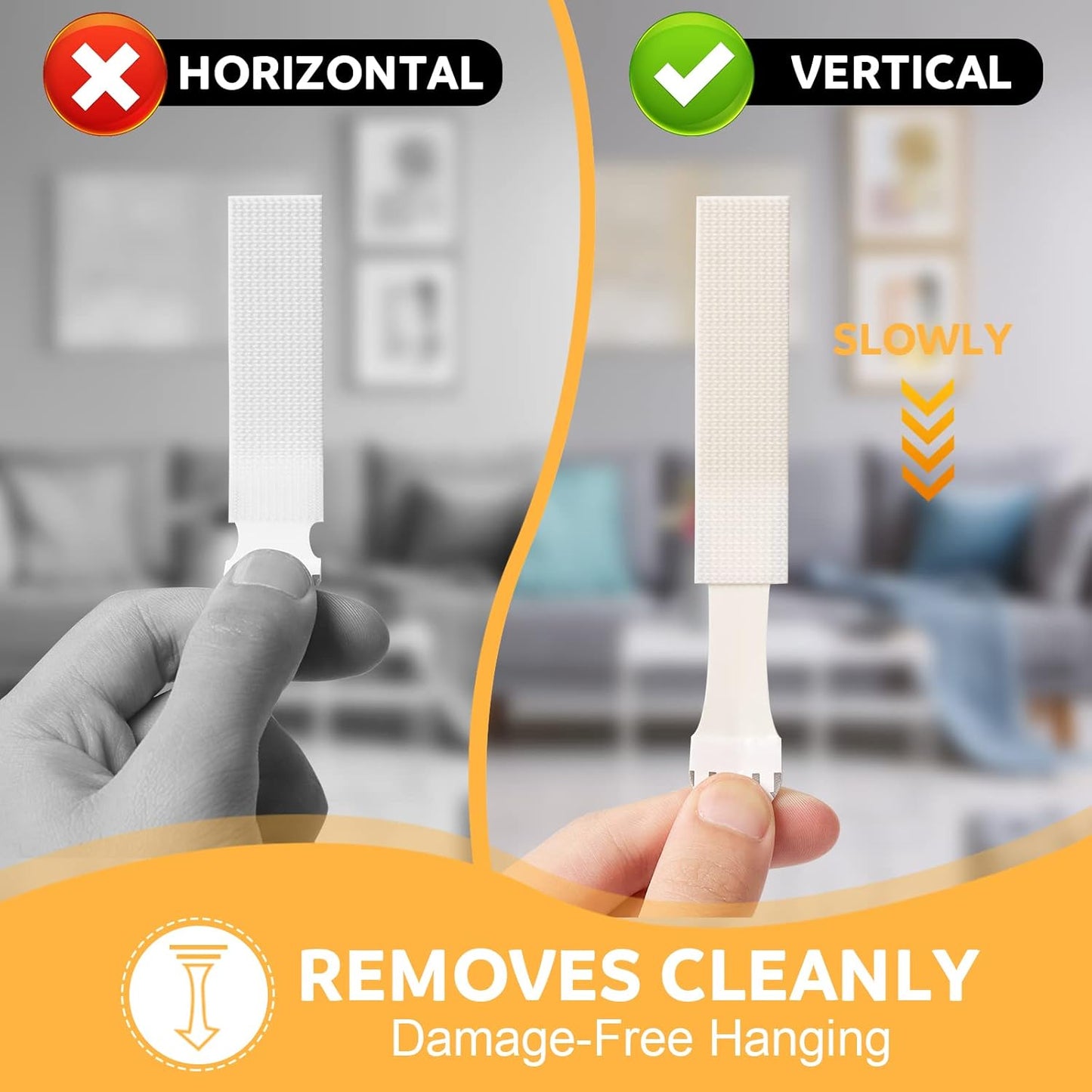 Damage-Free Sticky Picture Hanging Strips🖼️✨