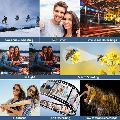 4K Digital Camera for Photography with 64MP