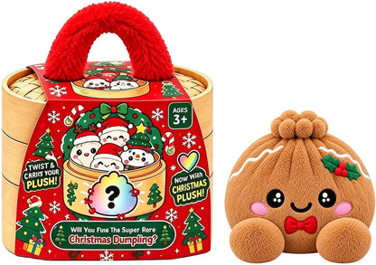 🌈Cute Plush Stuffed Dumpling Squishies, Big Rainbow Squishes with Steamer🎁