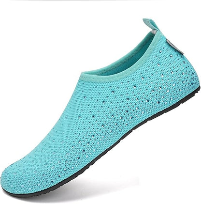 Women's Rhinestone Mesh Slip On Walking Shoes🏖️