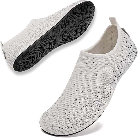 Women's Rhinestone Mesh Slip On Walking Shoes🏖️