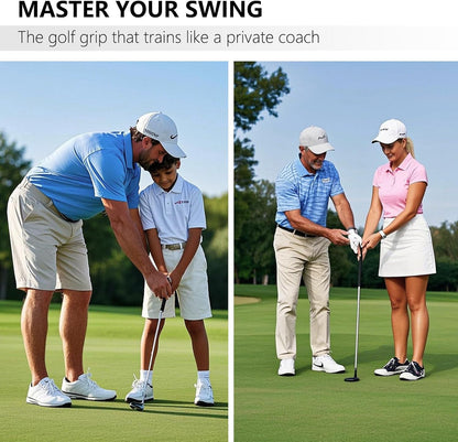💥 Golf Grip Trainer - Golf Swing Aid Club Attachment for Correct Hand Placement