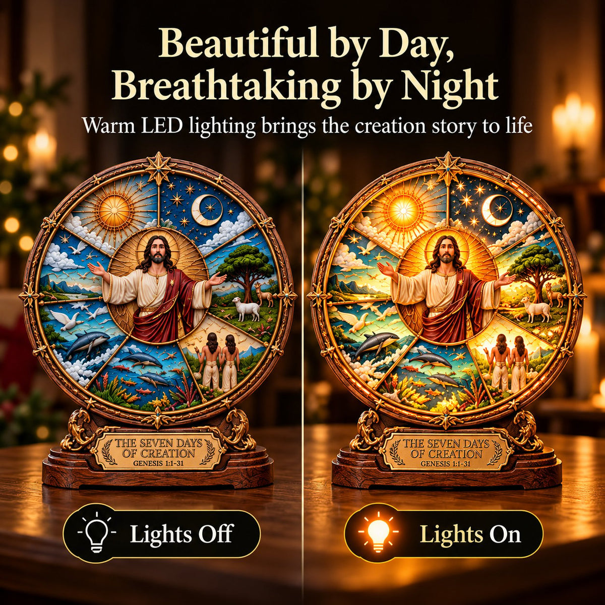 ✝️And God Created™ – The Seven Days of Creation 3D Biblical Art