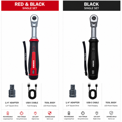 🧰Electric & Manual Dual Mode Ratchet Wrench Kit 34PCS