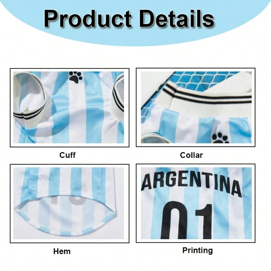 ⚽🐾 2026 North America Football Fan Pet Jersey